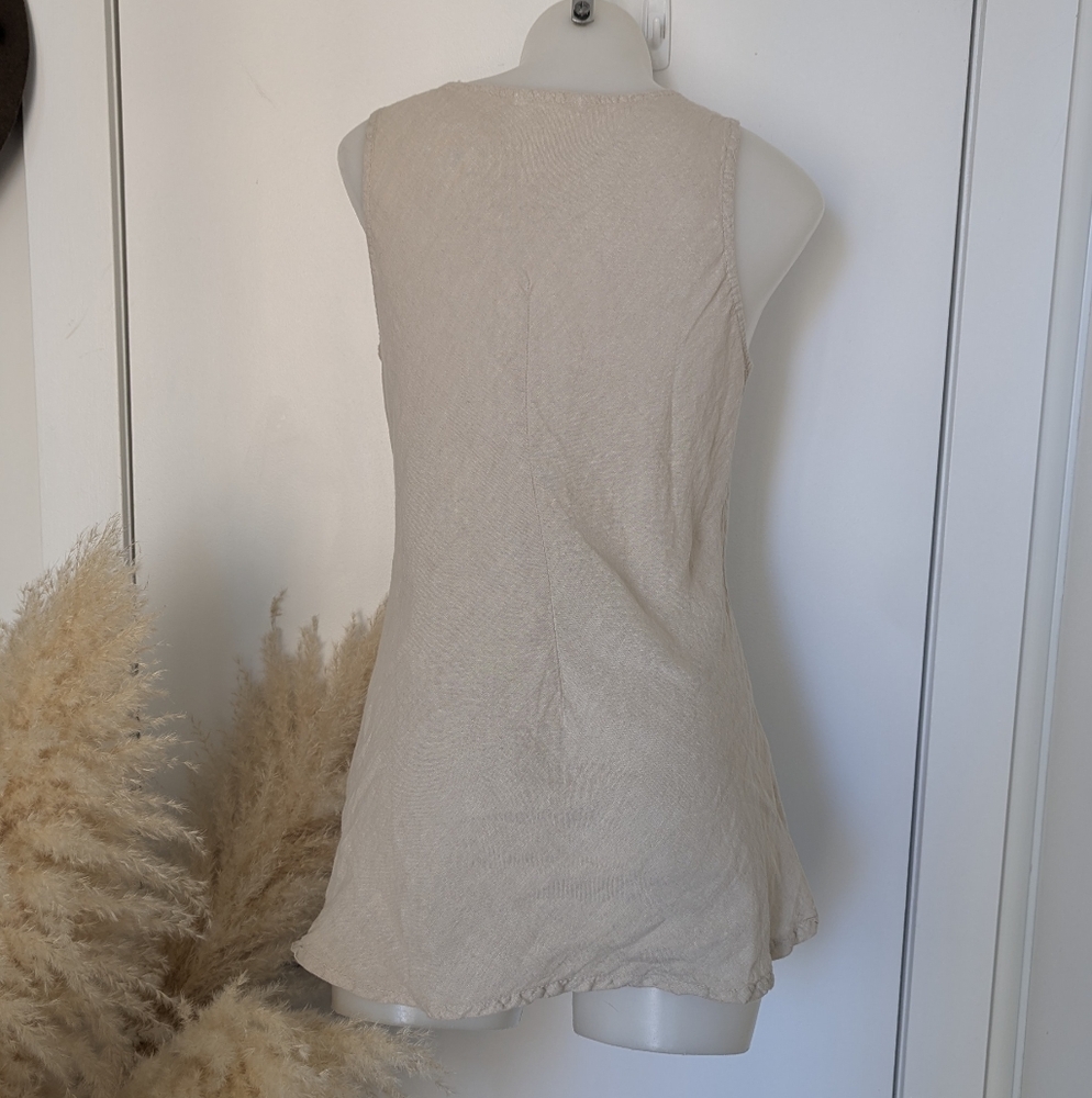 Linen Tank Top - Picture 3 of 3